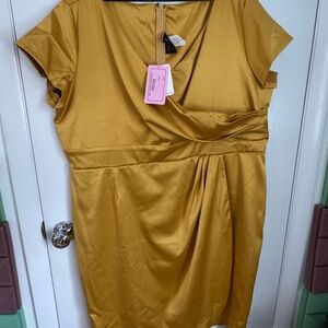 Pin Up Gold Women's Dress